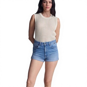 High Quality Custom <b>women's</b> Denim Shorts with Breathable Fit Pocket Streetwear <b>Vintage</b> Knee Length for <b>Women</b> <b>jean</b> shorts - Product Image 1