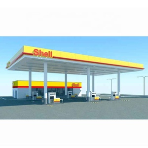 Không Gian Giàn Kết Cấu Thép Xây Dựng Vỏ Trạm Xăng Canopy - Product Image 4