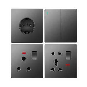 Presa a Muro di Lusso KXN a Singolo Polo, Presa Elettrica Multifunzionale di Alta Qualità EU/UK/Universale, 16A Max. Corrente - Product Image 2
