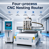 Machine de nesting CNC pour le travail du bois à quatre processeurs Shandong Chenmai, avec table robuste et précision élevée pour la production de portes d'armoires