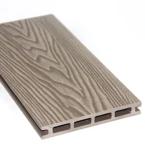 科来批发低价wpc 100% 防水木地板3D户外WPC铺面工程地板复合材料Trex铺面