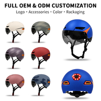 Casque de vélo électrique pour adulte CE avec éclairage LED, pour cyclisme urbain et signalisation de virage, certifié CPSC, pour la sécurité quotidienne