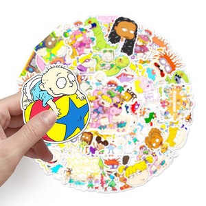 50 autocollants de dessins animés très vendus, imperméables, décoratifs, pour skateboard, bagages, ordinateur portable, animation <span class=keywords><strong>Rugrats</strong></span> Go Wild - Product Image 6