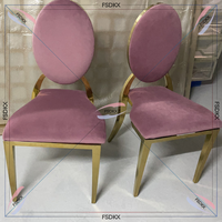 Chaises de salle à manger en velours nordique vente directe d'usine chaise de banquet en acier inoxydable meubles d'hôtel modernes chaises d'événement de mariage