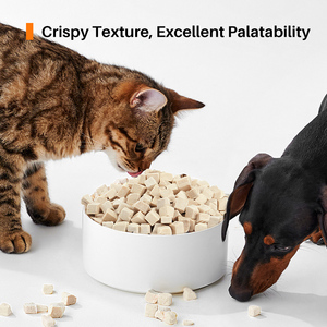 Friandises pour animaux de compagnie en cubes de poulet, de canard, de foie de bœuf, de saumon, de jaune <span class=keywords><strong>d</strong></span>'œuf et de caille lyophilisés naturels, friandises dentaires pour chiens et chats - Product Image 2