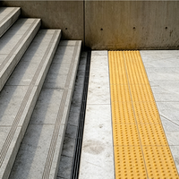 Carrelage Tactile GRP FRP pour Aveugles, Pavé Tactile en Fibre de Verre pour Projets Accessibles Sans Barrière BC01