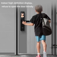 Nouvelle serrure de porte intelligente avec caméra, interphone, empreinte digitale biométrique, WiFi Tuya, sécurité automatique, pour porte en acier, carte mémoire
