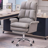 Chaise de bureau exécutive à dossier haut en cuir PU, ergonomique, avec support lombaire, pivotante, réglable en hauteur, directement de l'usine