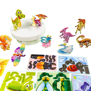 Vui vẻ 3D côn trùng Câu Đố nhỏ handmade DIY giấy quà tặng cho trẻ em mẫu giáo phim hoạt hình lắp ráp EPS giấy khuyến mại kinh doanh Quà Tặng - Product Image 2