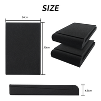 Coussin en mousse anti-choc pour moniteur, insonorisant et antidérapant, adapté à différentes tailles de moniteurs