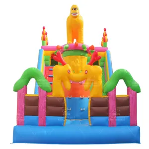Inflatable lion jumpers fun dinosaur slider amusement park party rental equipment
