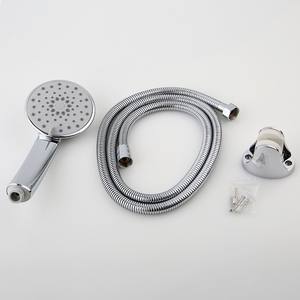 Cabezal de Ducha Portátil Redondo con Función de Lluvia, ABS, Fácil Instalación, 8190 Gris, Juego de Tres Piezas - Product Image 2