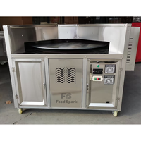 Four rotatif à gaz naturel pour la cuisson des tortillas, des chapatis, des rotis indiens, du pain pita et des pains tandoor