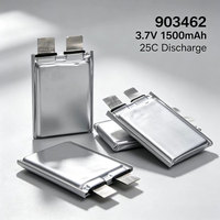 بطارية XL 903462 قابلة لإعادة الشحن 3.7 فولت 1500 مللي أمبير 25C عالية التفريغ، خلية سائلة 9x34x62 مم 32.5 جرام لهوايات التحكم عن بعد والطائرات بدون طيار