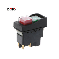 Interrupteur électromagnétique étanche KLD-28 16A 250V IP55, bouton-poussoir autobloquant pour machines à bois