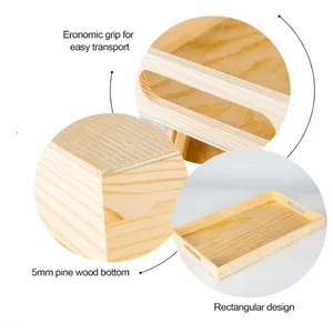 도매 나무 중첩 서비스 팔레트 핸들-직사각형 나무 팔레트 주방 중첩 팔레트