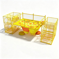 Parcours d'obstacles en filet de cordes personnalisable pour enfants, équipement de terrain de jeu intérieur commercial durable