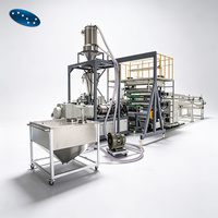 Système de compoudage automatique Sevenstars pour poudre à mélange sec, mélangeur à chaud haute vitesse avec refroidisseur et convoyeur pour ligne de production