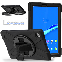 Étui robuste antichoc avec support et bandoulière pour Lenovo Tab M10 HD 2e génération TB-X306F TB-X306X