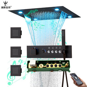 Disiximi Concealed Shower System 020-16ino-3mf App Control Led Color Changing Bathroom Shower Set - Product Image 1