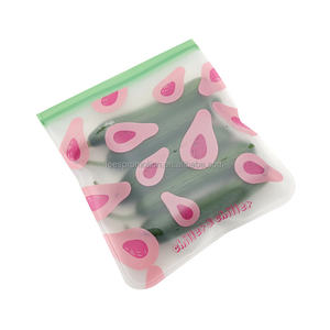 Storage Eco Friendly Zipper Leakproof Freezer Bag Washable Reusable PEVA Sandwich Snacks Storage Bags For Fruits Vegetables Lunch