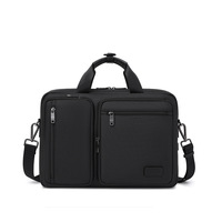 Sac à bandoulière pour ordinateur portable 16 pouces pour homme, sac souple en nylon de luxe, grande capacité, voyage d'affaires, imperméable, logo personnalisé, en stock