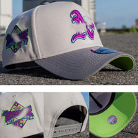 Casquette de baseball ajustable, unisexe, à calotte rigide, brodée, protection solaire, pour sports de plein air, nouveau design à fermeture à pression