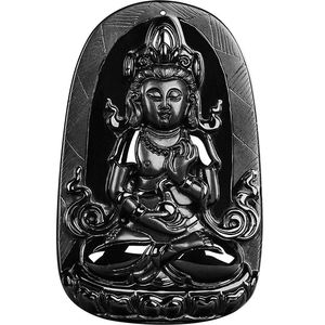 Pendentif Tara en jadéite noire naturelle, bouddhisme, UNISEXE, style chinois, design original, cadeau avec certificat d'évaluation C206 - Product Image 5