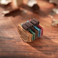 Marcapáginas Magnético de Cuero PU Personalizado, Marcador de Páginas de Cuero Vacuno Vintage, Accesorio de Lectura Hecho a Mano, Etiqueta de Libro con Logotipo Personalizado