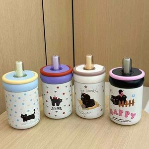316 Stainless Steel Insulated Water Bottle Pop-Up Lid Portable Thermal Bottle <b>Large</b> Capacity Food Grade Travel <b>Mug</b> - Product Image 1