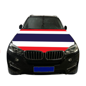 Housse de capot de voiture avec drapeau de Thaïlande, housse de capot de moteur de voiture avec drapeau, vente en gros, personnalisable, résistante à l'usure et durable - Product Image 4