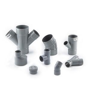 Vente chaude Raccord de tuyauterie <span class=keywords><strong>PVC</strong></span> 45 degrés, type Y réducteur latéral, pour évacuation des eaux usées et ventilation des sols, conforme à la norme DIN - Product Image 5
