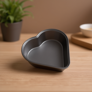 Juego de 2 moldes para pastel de aluminio antiadherentes (10 cm) Corazón LA DOLCETTERIA 5076 - Product Image 3