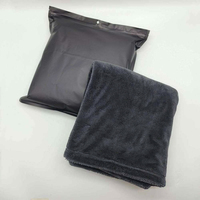 Serviette de séchage automobile professionnelle en microfibre double torsion 1200 GSM, sans ourlet, pour le detailing auto
