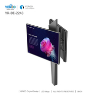 Écran LED en forme de V P4, panneau d'affichage numérique, structure en acier extérieure, panneaux publicitaires étanches