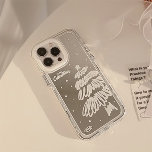 Bán Buôn Cây Giáng Sinh Thiết Kế Điện Thoại Di Động Make up Gương Trường Hợp Valentine Gương Điện Thoại Di Động Trường Hợp Đối Với iPhone 14 15 Pro Max - Product Image 5