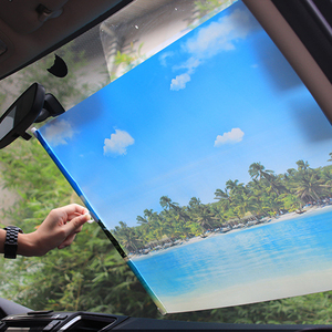 Gran oferta, <span class=keywords><strong>parasol</strong></span> de pintura para parabrisas delantero de <span class=keywords><strong>coche</strong></span> plegable, cortina de <span class=keywords><strong>coche</strong></span>, bloque de parabrisas, <span class=keywords><strong>parasol</strong></span> con ventosa de calor - Product Image 2