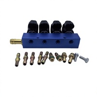 Kit de conversion GPL/GNC pour véhicule, unité de commande de rail de carburant bleu, accessoires automobiles à gaz à montage universel standard