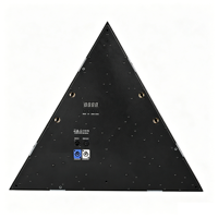 Projecteur de scène rétro triangulaire LED RGB 3-en-1 avec segment de pixels DMX512 RDM, lumière matricielle à structure modulable pour fêtes, clubs et discothèques