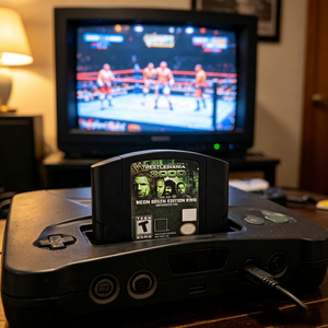 Cartouche de jeu pour <span class=keywords><strong>Wwf</strong></span> <span class=keywords><strong>Wrestlemania</strong></span> Neon Green USA - Version NTSC anglaise pour console de jeux Nintendo 64 - Product Image 6