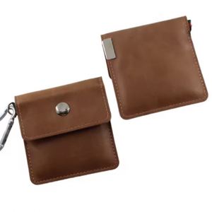 <b>Portable</b> Classic PU Leather <b>Ashtray</b> Pouch for Indoor Use Environmentally Responsible Sealed Aluminium Fancy Pocket <b>Ashtray</b> - Product Image 1