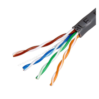 Cable de Red UTP Cat5/Cat5E/Cat6/Cat6A para Interiores/Exteriores, 4P*0.48/0.5/0.52/0.5, Cobre Puro/CCA, Sin Blindaje, 305M/Rollo, Revestimiento de PE y PVC