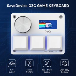 Sayodevice O3C OSU Geometry Dash DJMax Macropad Teclado de Respuesta Rápida con Interruptores Magnéticos para Ritmo Musical y Juegos - Product Image 6