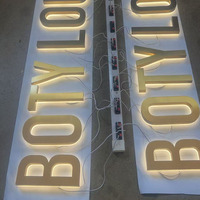 Lettres lumineuses LED étanches pour extérieur, enseignes rétroéclairées, lettres en relief personnalisées, signalétique lumineuse pour devanture de magasin