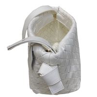 Vente chaude en cuir véritable femmes bandoulière sac à bandoulière tissé épaule Style Vintage pour robe d'été pour dames