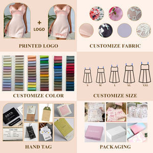 Pakaian Dalam Wanita Ukuran Besar Grosir, Bra Renda dengan Tali, Lingerie, Jubah Sutra, Piyama Satin Seksi, Gaun Tidur - Product Image 5