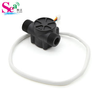 Détecteur de débit d'eau à effet Hall pour chauffe-eau solaire à 4 points, capteur de débit d'eau, détection de température, testeur à quatre fils G1/2 - Product Image 1