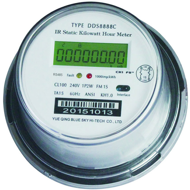 Single-phase ANSI Socket Radio Frequency(RF) PLC Communication Energy kWh Meter
