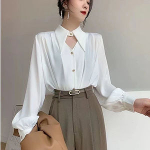 Chemise à manches longues pour femmes IStapromo Gifts, chemise de bureau élégante de haute qualité, nouvelle chemise pour femmes pour le printemps - Product Image 1