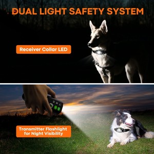 <span class=keywords><strong>Collar</strong></span> electrónico recargable para cerca de perro con GPS, <span class=keywords><strong>collar</strong></span> de entrenamiento remoto inalámbrico con correa virtual - Product Image 6